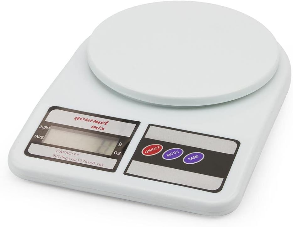Balança de Precisão Digital para Cozinha Gourmet Mix Branco