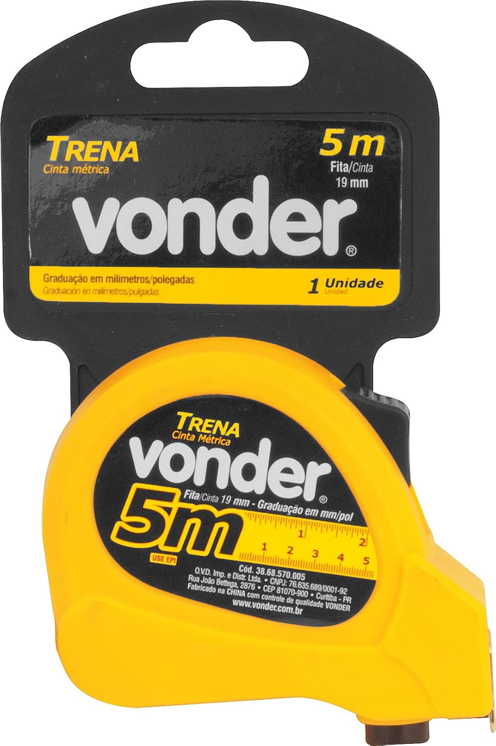 Cinta métrica de 5 metros - VONDER