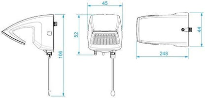 Ducha multitemperatura Futura 220V, 7500W, Lorenzetti