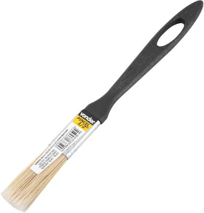 Pincel 1/2" cerdas brancas cabo plástico para tintas pva e epóxi - Vonder