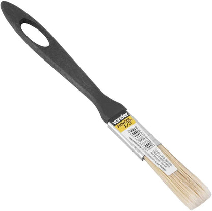 Pincel 1/2" cerdas brancas cabo plástico para tintas pva e epóxi - Vonder