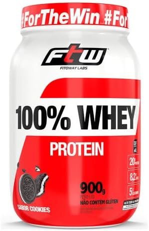 FTW Whey Protein 100% - Suplemento Proteico para Atletas - Pote 900g