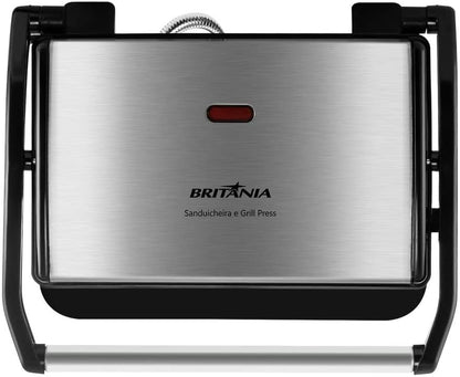 Sanduicheira e Grill Britânia Press 2 em 1 - 850W 220V