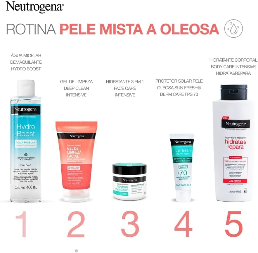 Gel de Limpeza Facial Neutrogena Deep Clean Intensive Grapefruit, 150g