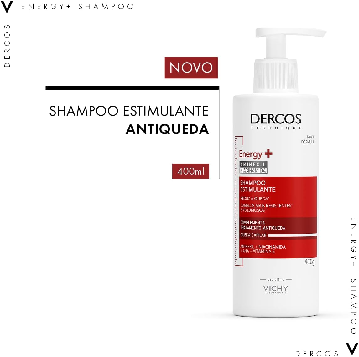 Vichy Dercos Shampoo Antiqueda Energy+ 400G