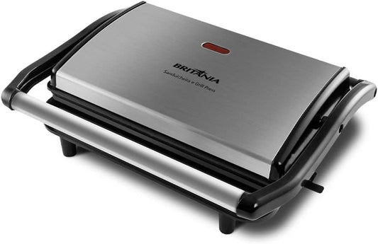 Sanduicheira e Grill Britânia Press 2 em 1 - 850W 220V