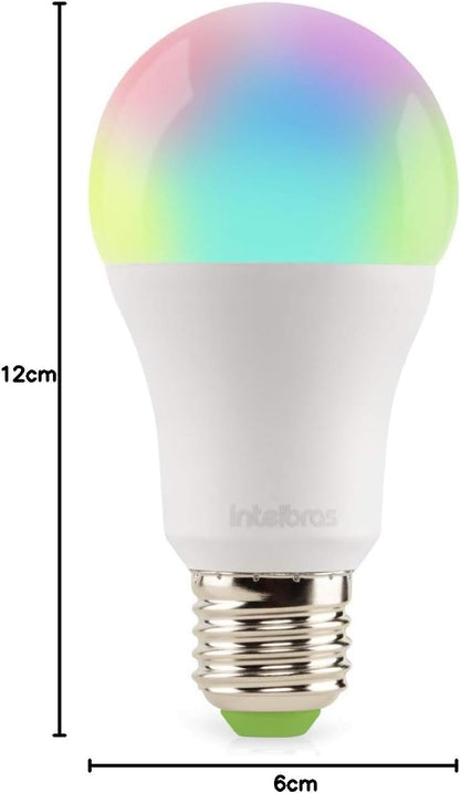 Bombilla inteligente EWS 410 con 16 millones de colores compatible con Wi-Fi y Alexa Intelbras
