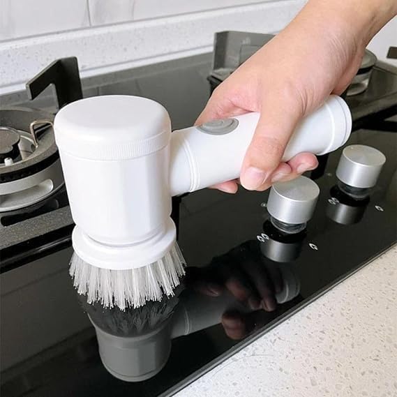 Cepillo de limpieza eléctrico 5 en 1: portátil, recargable e inalámbrico