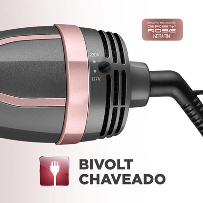 MONDIAL Escova Secadora Keratin, Bivolt, 1200W