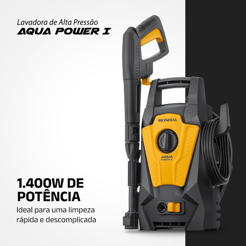 Lavadora de Alta Pressão Aqua Power I, Mondial, 1400W, 110V