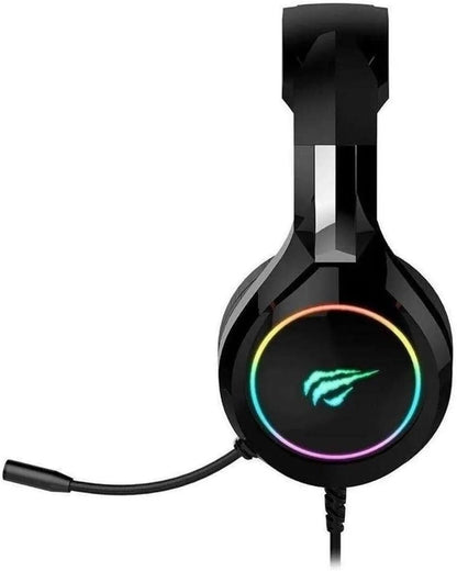 Fone de Ouvido, Gamer, Iluminação RGB, com Microfone, Falante de 50mm - Havit HV-H2232d