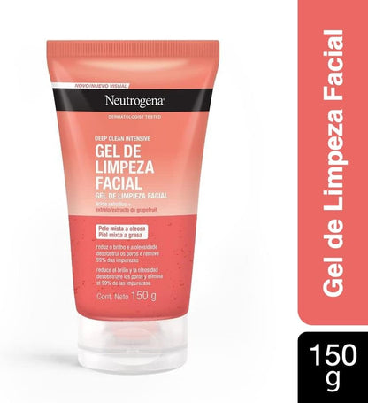 Gel de Limpeza Facial Neutrogena Deep Clean Intensive Grapefruit, 150g
