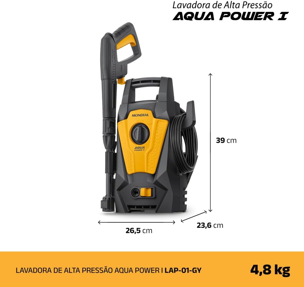Lavadora de Alta Pressão Aqua Power I, Mondial, 1400W, 110V