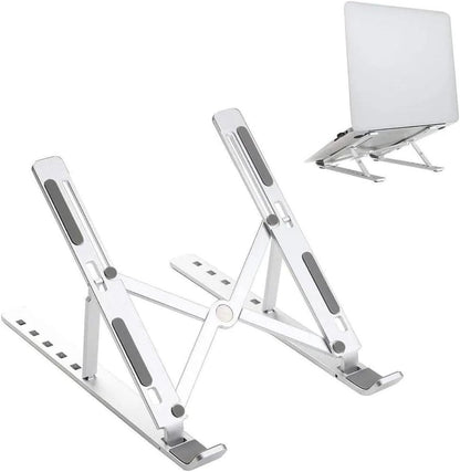 Suporte para Notebook em Alumínio Dobrável em 6 Ângulos - Com estojo para armazenagem