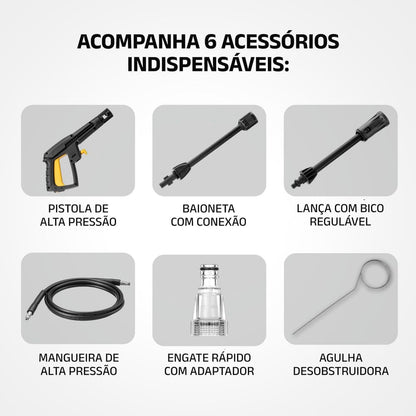 Lavadora de Alta Pressão Aqua Power I, Mondial, 1400W, 110V