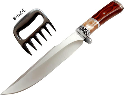 Faca Para Churrasco Lâmina Em Inox Excelente Corte Cor: Prateado