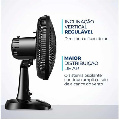 Ventilador de Mesa 30cm Super Power, Mondial, Preto, 60W, 220V