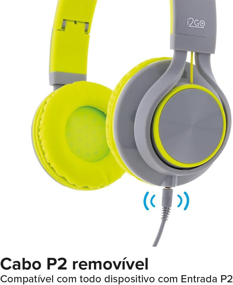 Headphone Com Microfone Neon Tune Go - I2go