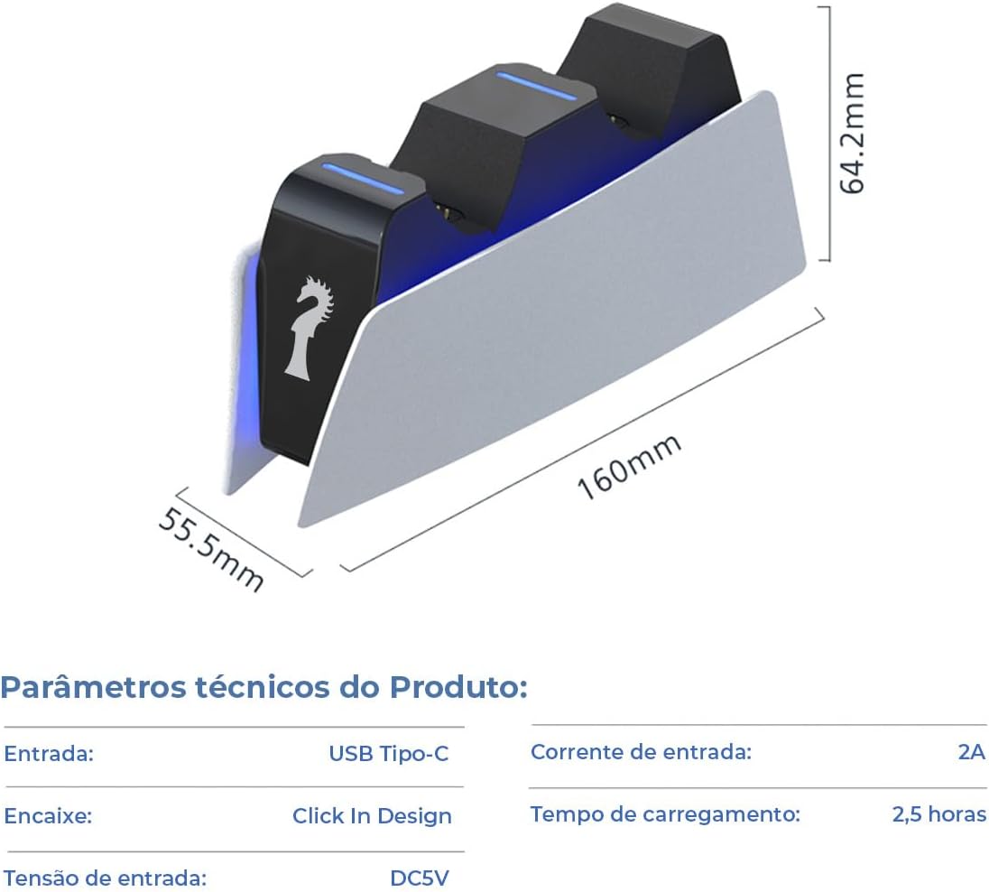 Carregador Controle PS5 - Padrão - PlayStation 5