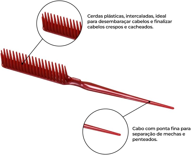 Escova Três Fileiras (Cor Dos Itens Pode Variar)
