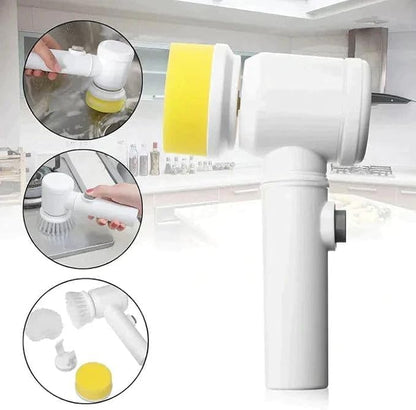 Cepillo de limpieza eléctrico 5 en 1: portátil, recargable e inalámbrico