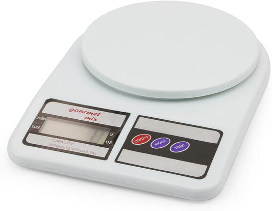 Balança de Precisão Digital para Cozinha Gourmet Mix Branco