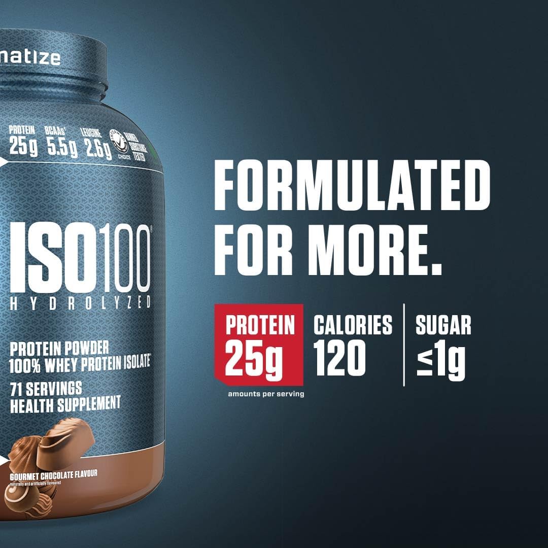 Iso 100 Whey Protein Isolado - 2300g Chocolate - Dymatize Nutrition