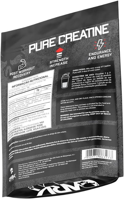 Creatina Pura Refil 500G Monohidratada Dark Lab