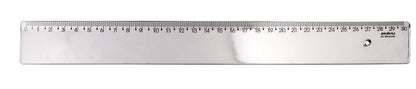 Regua 30cm New Line Prata