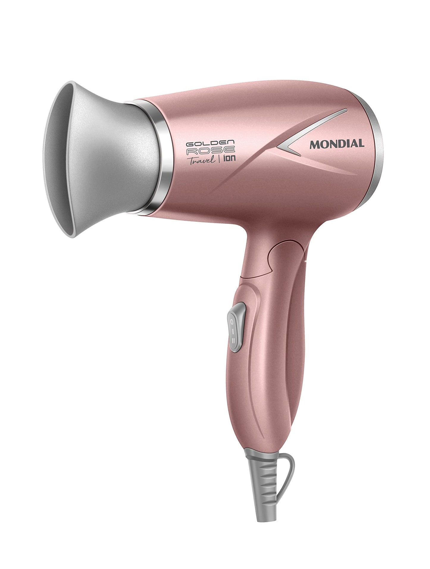 Secador de Cabelos Travel, Mondial, Golden Rose, 1200W, Bivolt