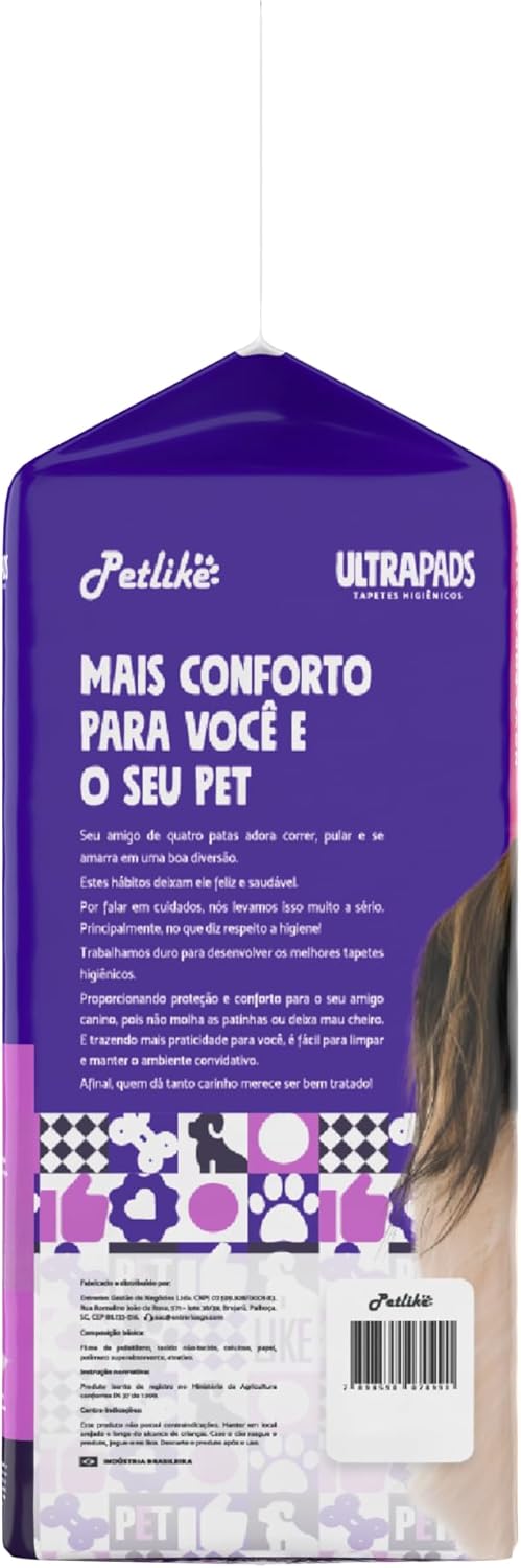 Tapete Higiênico Para Cães Ultra 80 cmx60 cm - 30 Unidades