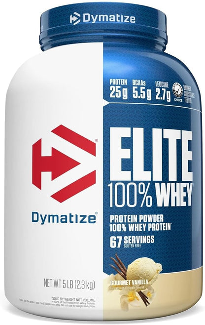 Elite 100% Whey Protein (2,3kg) - Sabor Gourmet Vanilla, Dymatize Nutrition