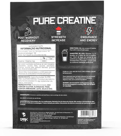 Creatina Pura Refil 500G Monohidratada Dark Lab