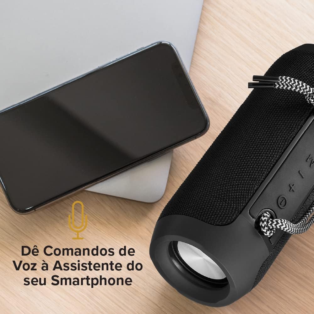 I2GO, Caixa De Som Bluetooth Essential Sound Go, 10W RMS, Resistente à Água, Preto