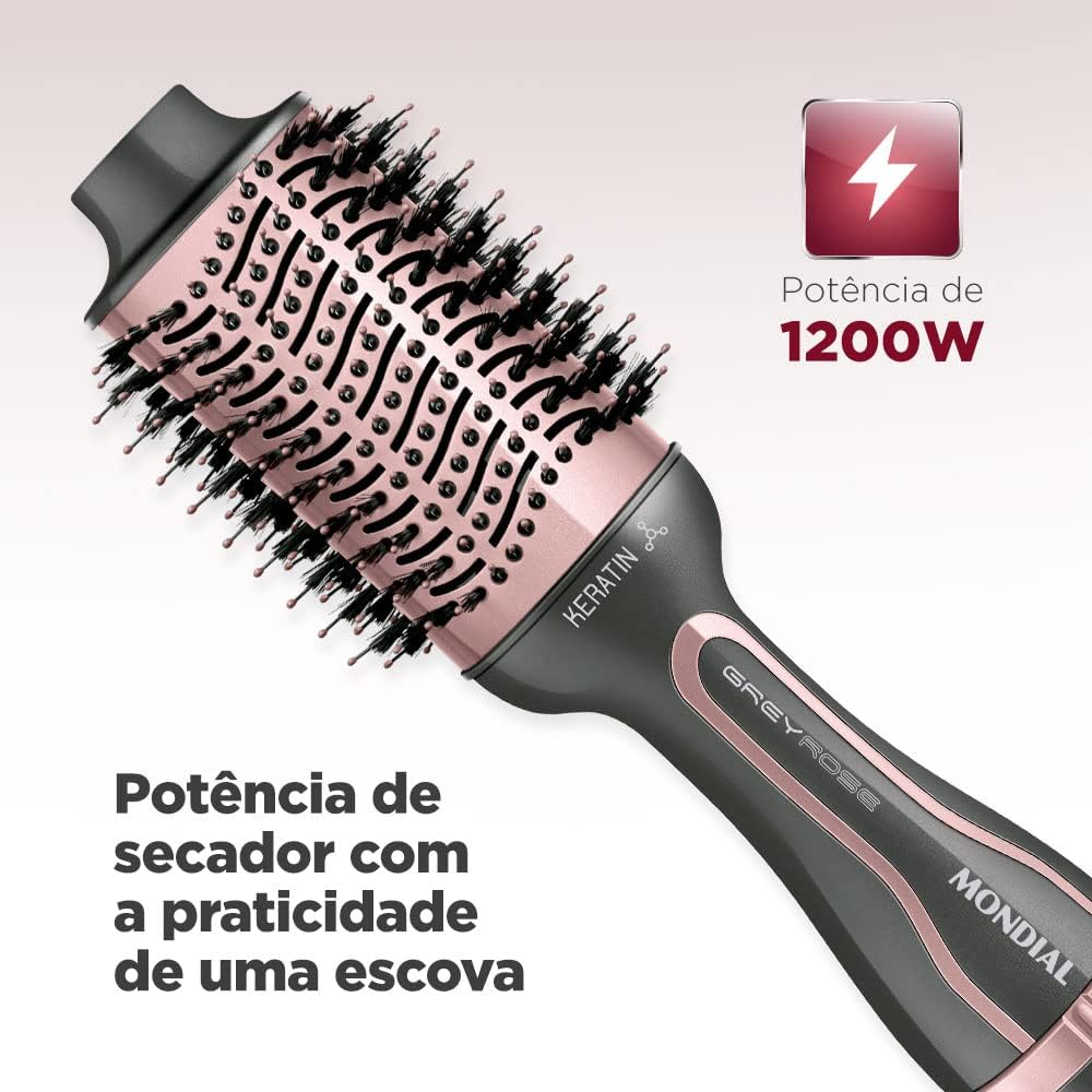 MONDIAL Escova Secadora Keratin, Bivolt, 1200W