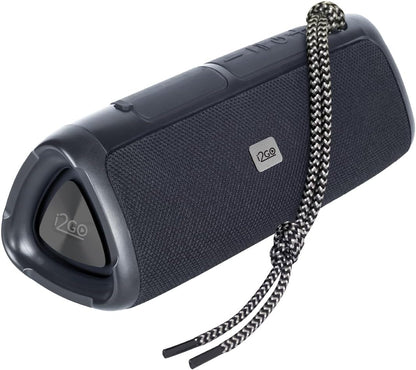 I2GO, Caixa De Som Bluetooth 3 Angle Sound. 12W RMS, Resistente à Água, Preto