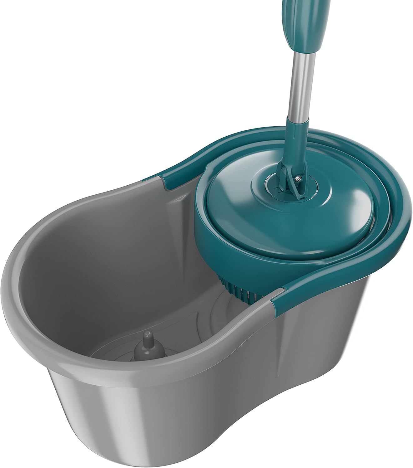 Mop Giratório Fit, Balde 8 litros, limpa, centrifuga, lava e seca, Flash Limp