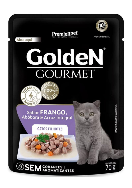 GoldeN Gourmet Gatos Filhotes sabor Frango 70g