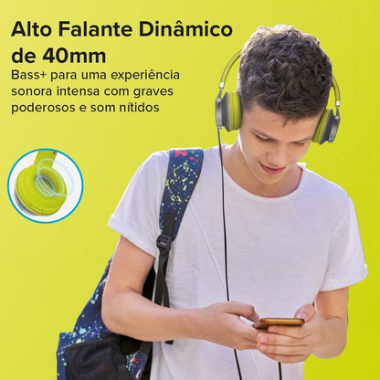 Headphone Com Microfone Neon Tune Go - I2go