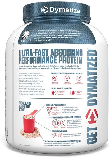 Iso 100 Whey Protein Isolado - 2300g Chocolate - Dymatize Nutrition