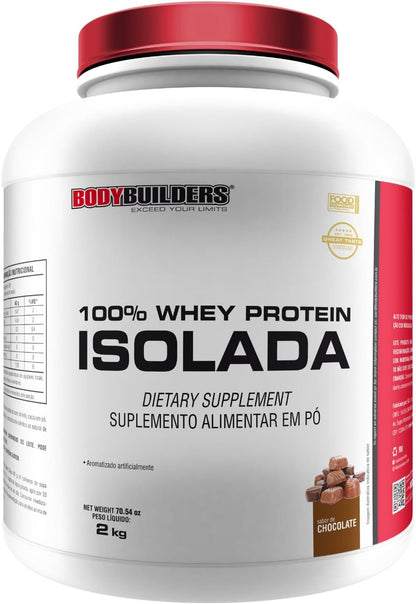 Whey Protein 100% Isolada Chocolate 2kg - Bodybuilders