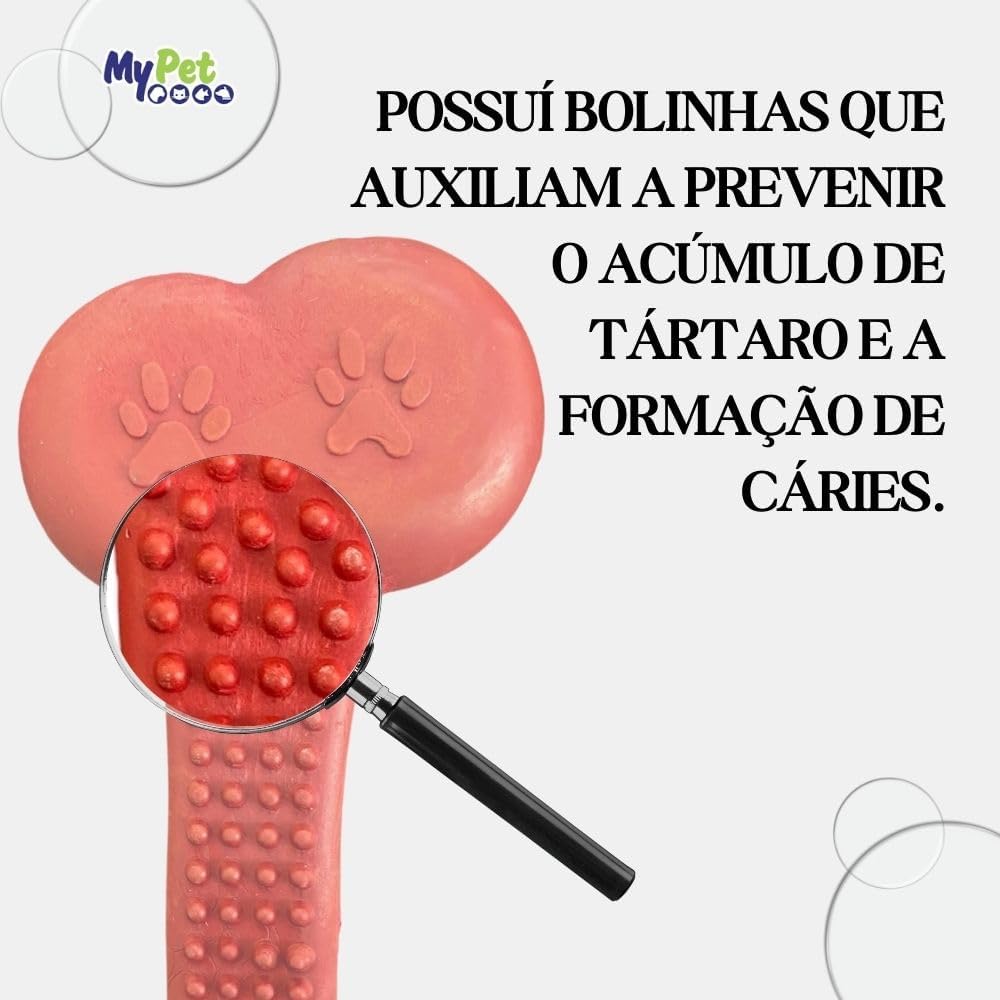 Osso Higiênico Com Corda, Brinquedo para Cachorro