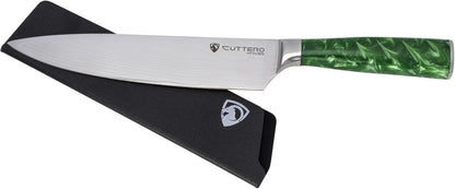 Faca do Chef - Cutelo Sky - Aço Inoxidável - 8 Polegadas (kit faca com tabua de corte)