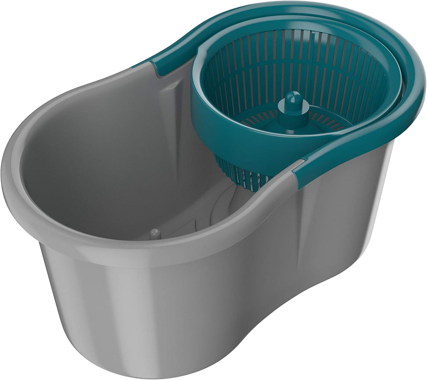Mop Giratório Fit, Balde 8 litros, limpa, centrifuga, lava e seca, Flash Limp