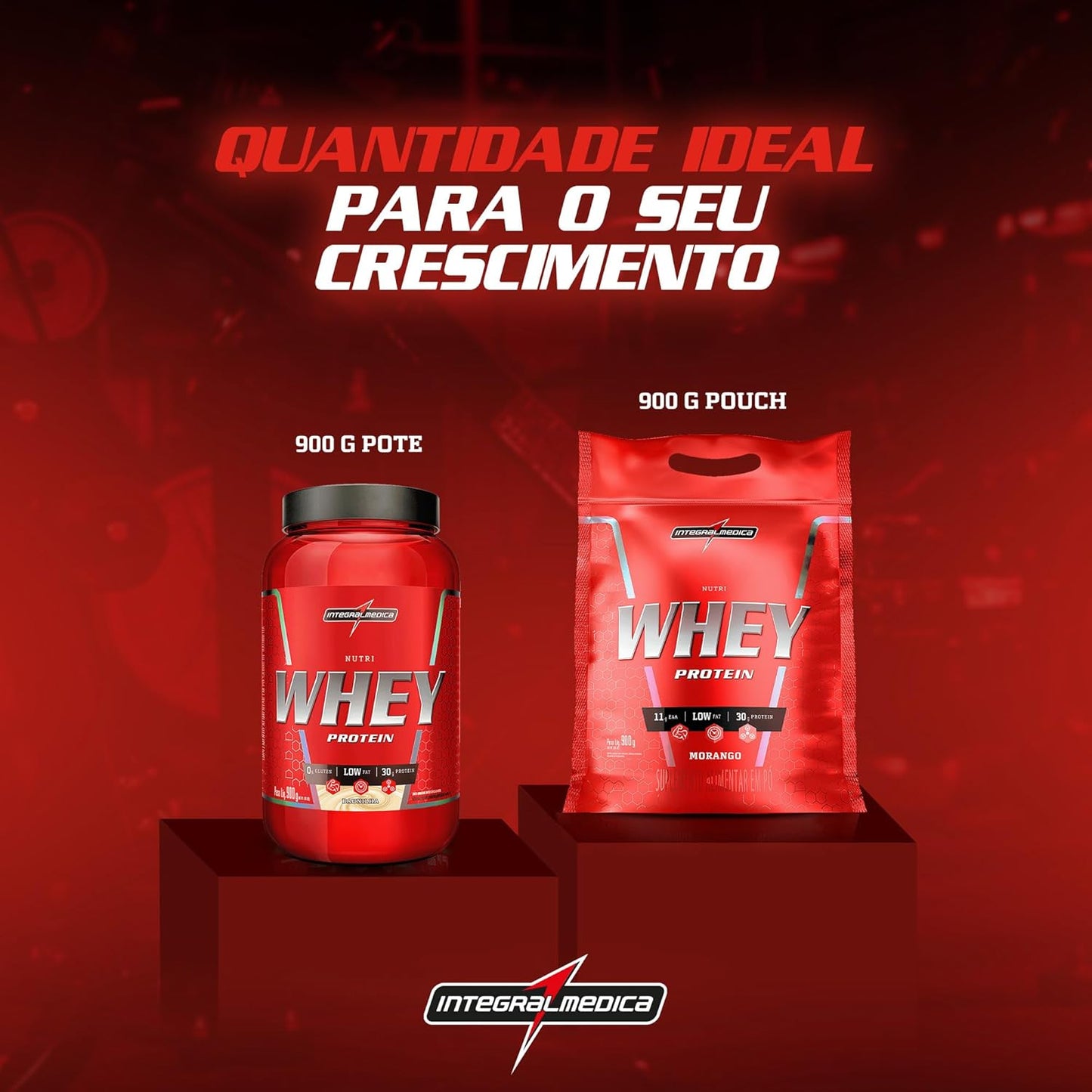 Integralmédica - Nutri Whey Protein  - Suplemento Alimentar - Pote 900g