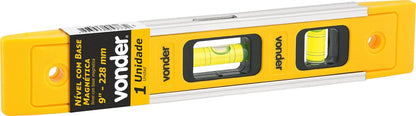 Vonder, Nível Plástico Com Base Magnética 9".
