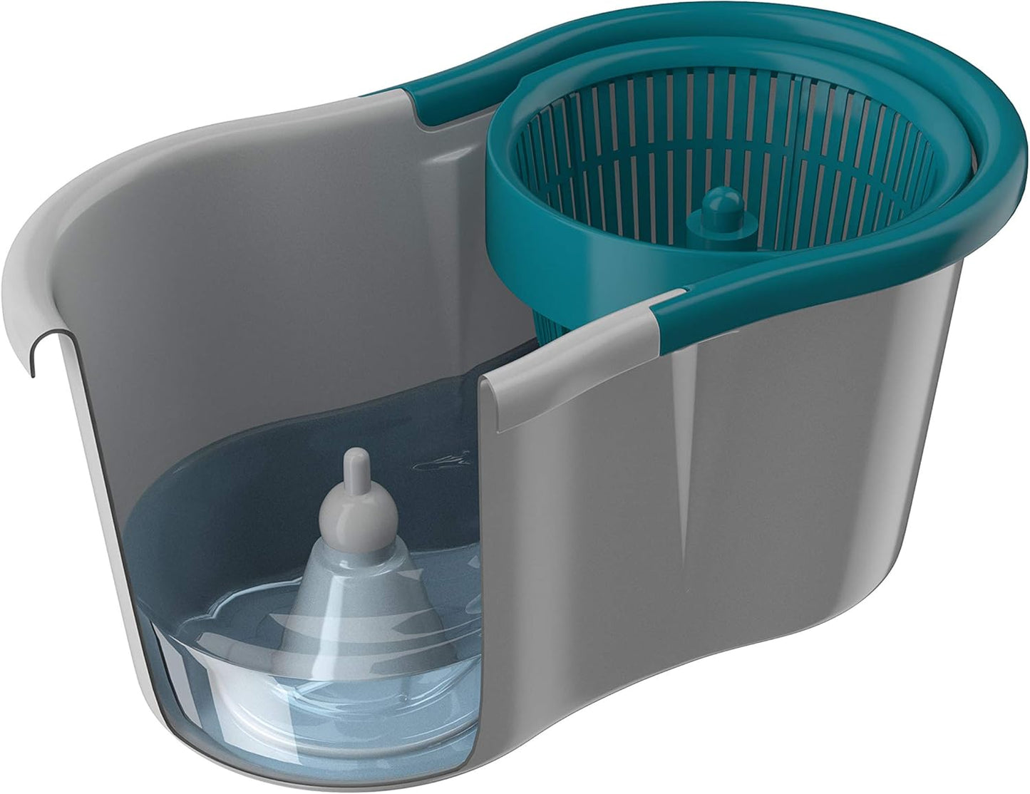 Mop Giratório Fit, Balde 8 litros, limpa, centrifuga, lava e seca, Flash Limp