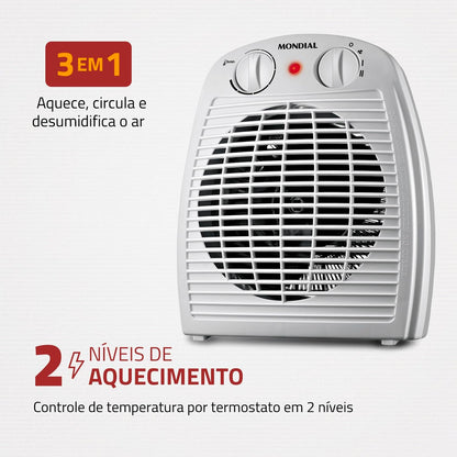 Aquecedor de Ar Mondial, 110V, 1500W