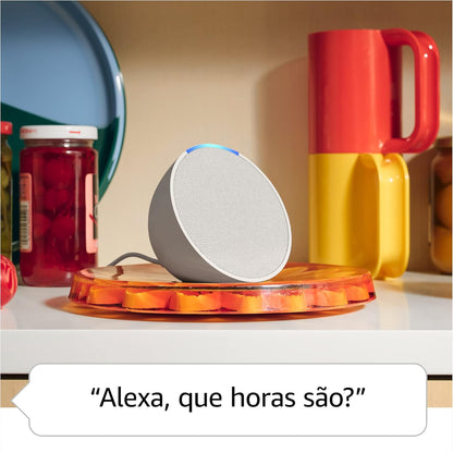 Echo Pop (Última geração) | Smart speaker compacto com som envolvente e Alexa | Cor Preta