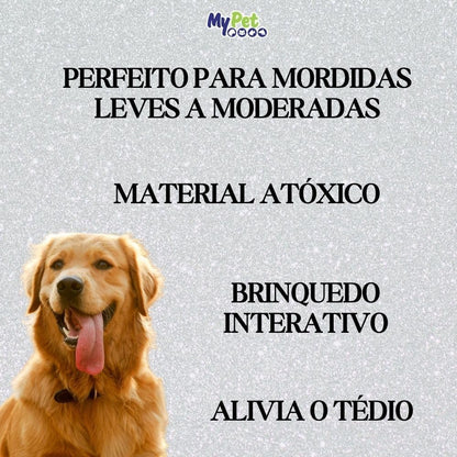 Osso Higiênico Com Corda, Brinquedo para Cachorro